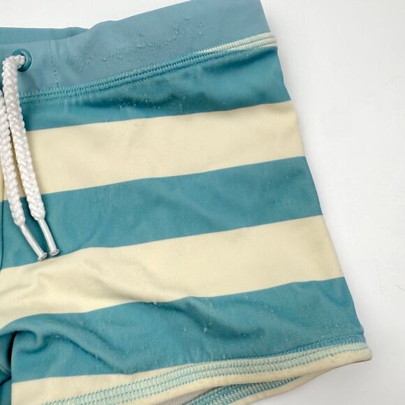 Mini Boden Blur Striped T-Rex Dino Euro Swim Shorts - Picture 3 of 6